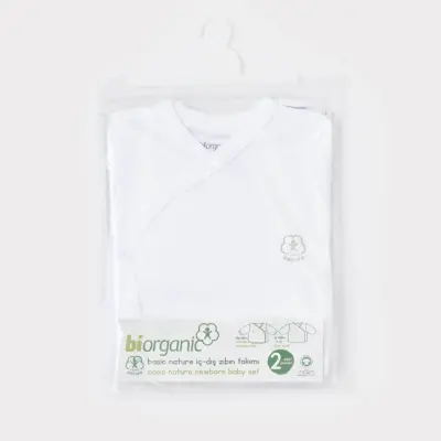 Bibaby Unisex Organik İç - Dış Zıbın Nature Beyaz - 10