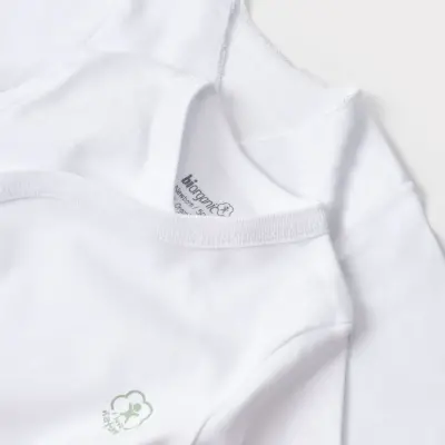 Bibaby Unisex Organik İç - Dış Zıbın Nature Beyaz - 8