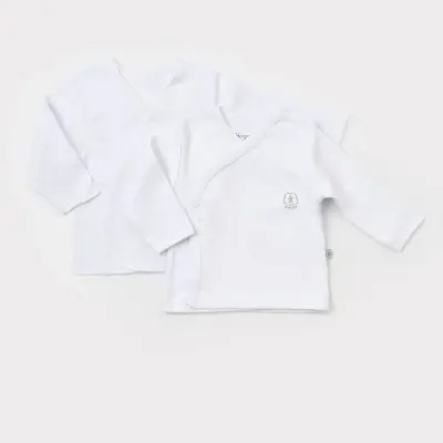 Bibaby Unisex Organik İç - Dış Zıbın Nature Beyaz (1)