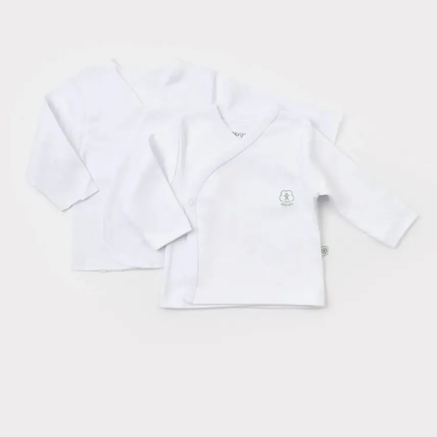 Bibaby Unisex Organik İç - Dış Zıbın Nature Beyaz - 2