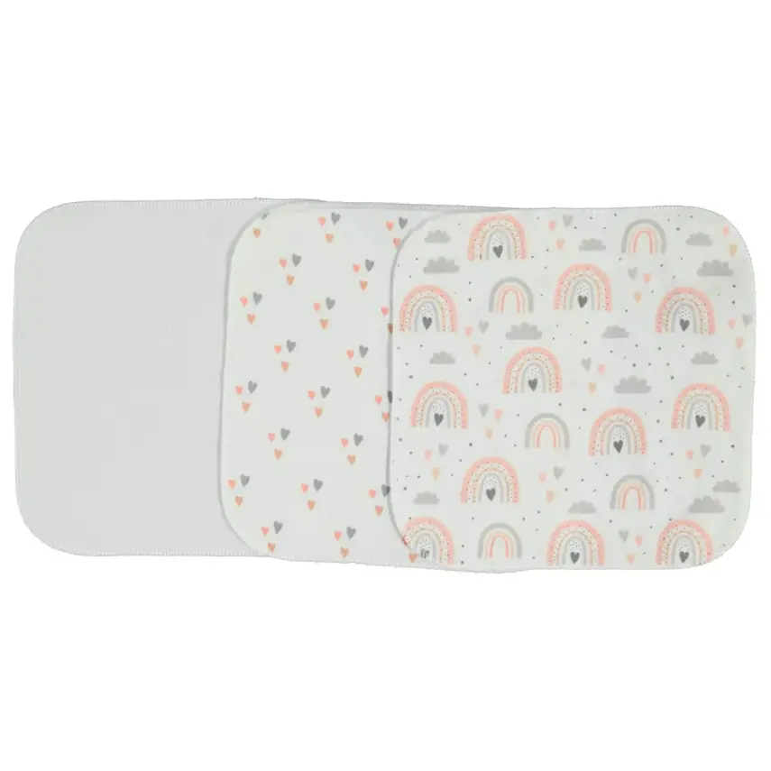 Bibaby Unisex Organik Mendil 6lı Rainbow Ekru - 1