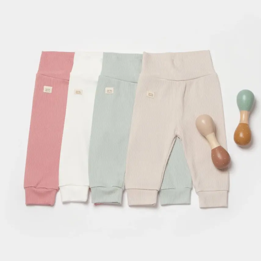 Bibaby Unisex Organik Pantolon Modal Nature Relax Mercan - 8