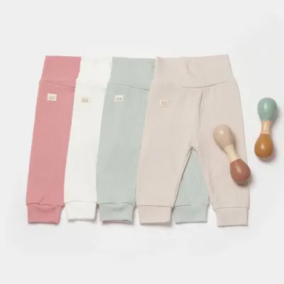 Bibaby Unisex Organik Pantolon Modal Nature Relax Mercan - 9