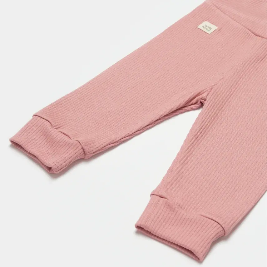 Bibaby Unisex Organik Pantolon Modal Nature Relax Mercan - 5