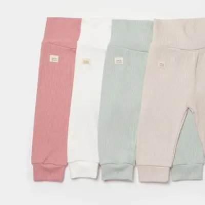 Bibaby Unisex Organik Pantolon Modal Nature Relax Mercan - 13