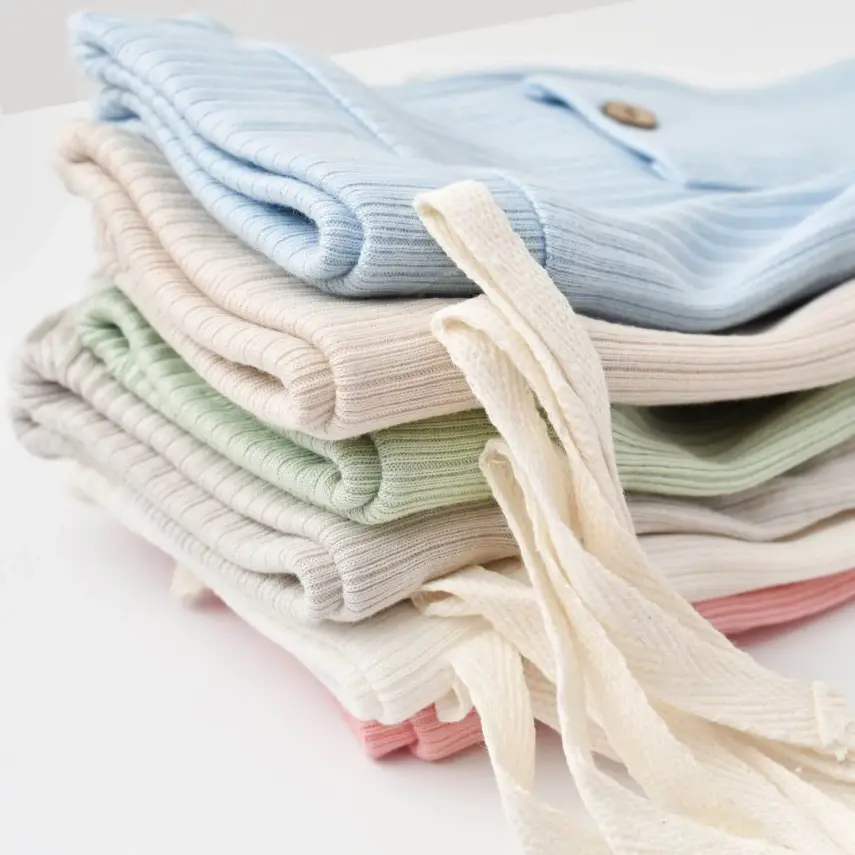 Bibaby Unisex Organik Pantolon Patiksiz Soft Modal Bej - 11