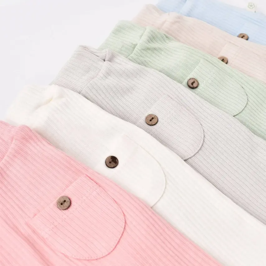 Bibaby Unisex Organik Pantolon Patiksiz Soft Modal Yeşil - 7