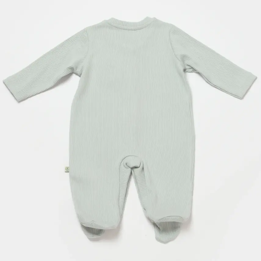 Bibaby Unisex Organik Salopet Modal Nature Relax Mint - 3