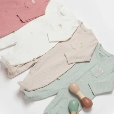 Bibaby Unisex Organik Salopet Modal Nature Relax Mint - 16