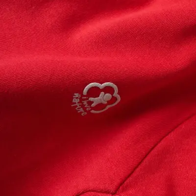 Bibaby Unisex Organik Sweatshirt A Little Basic Kırmızı - 5