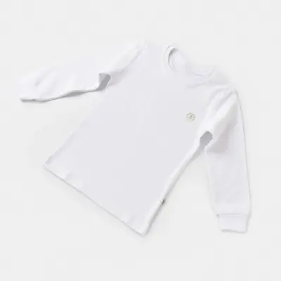 Bibaby Unisex Organik Sweatshirt Little Basic Beyaz - 28