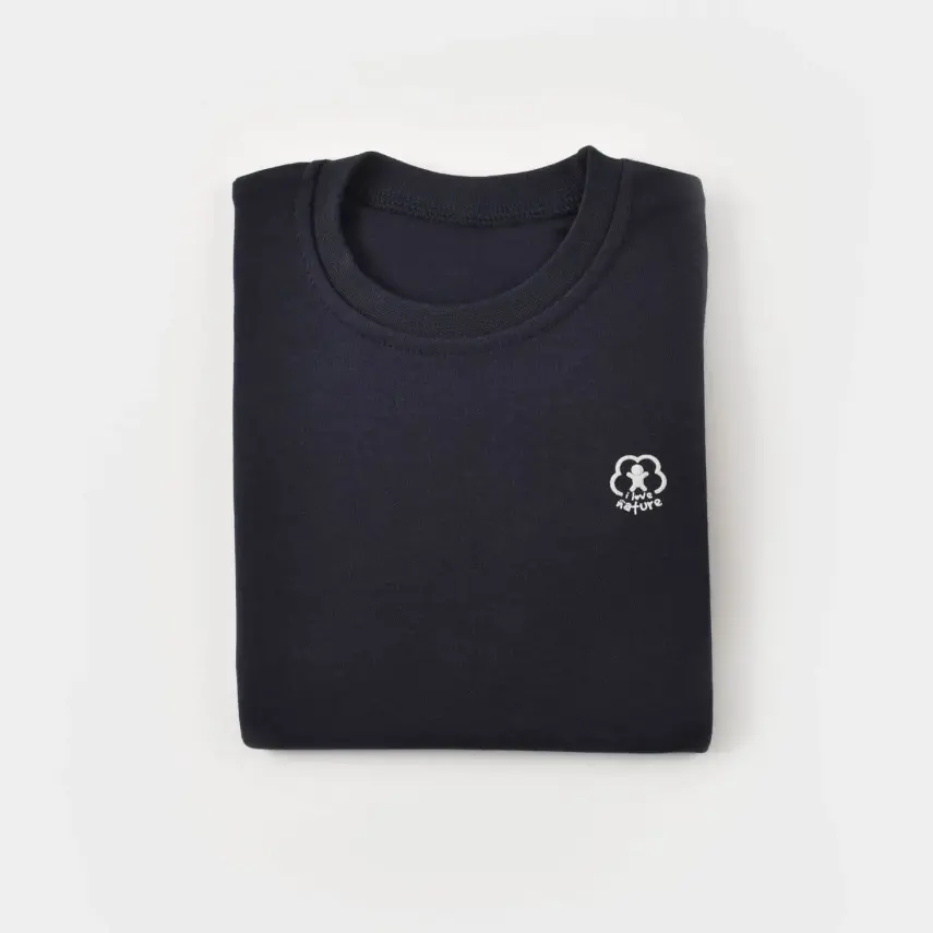 Bibaby Unisex Organik Sweatshirt Little Basic Lacivert - 3