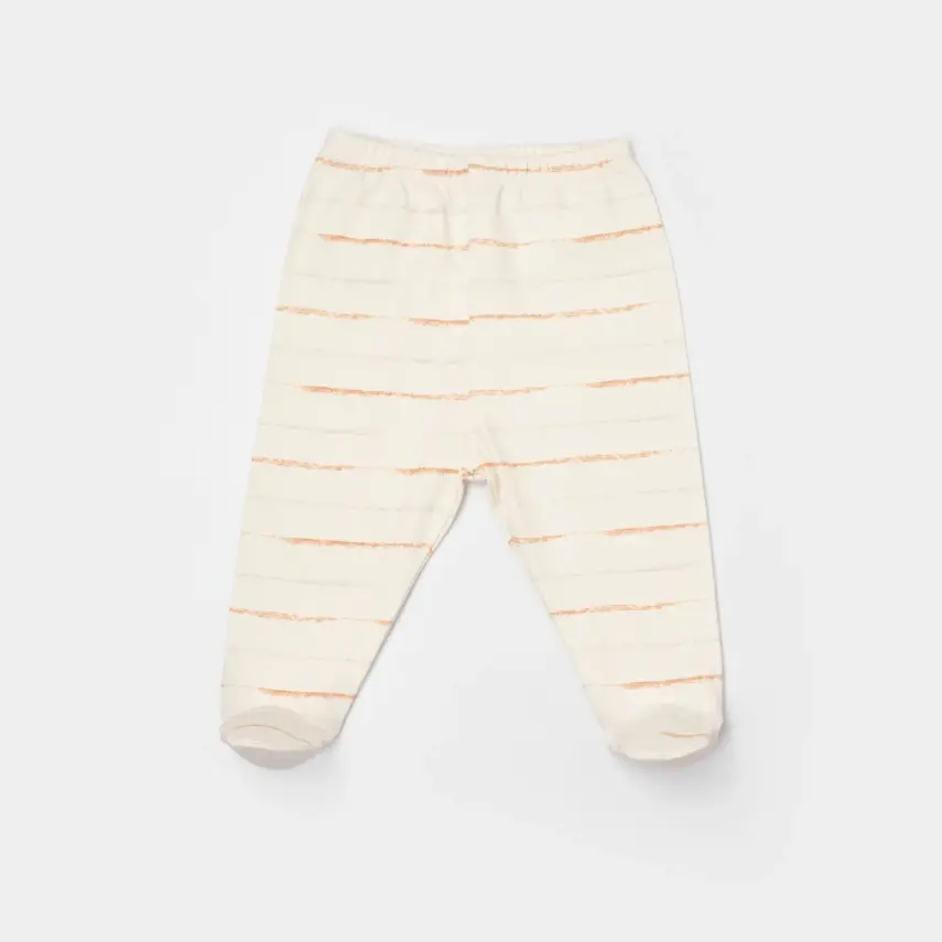 Bibaby Unisex Organik Tulum Takımı Tüllü Hello Safari Ekru - Kiremit - 6