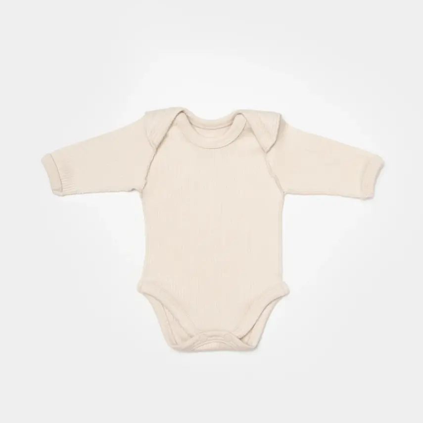 Bibaby Unisex Organik Zıbın Takımı 4lü Modal Nature Relax Prematüre Bej - 2