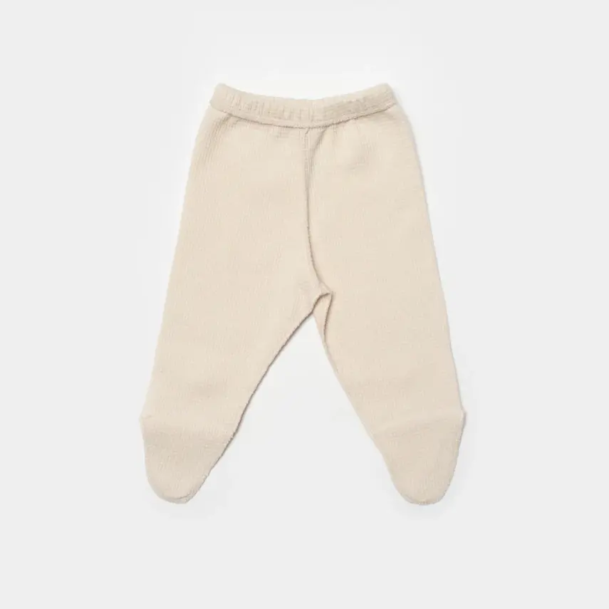 Bibaby Unisex Organik Zıbın Takımı 4lü Waffle Smile Prematüre Bej - 2