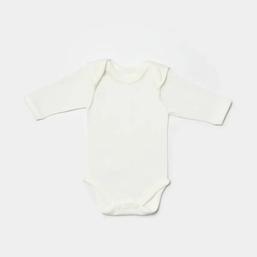 Bibaby Unisex Organik Zıbın Takımı 4lü Waffle Smile Prematüre Ekru - 2