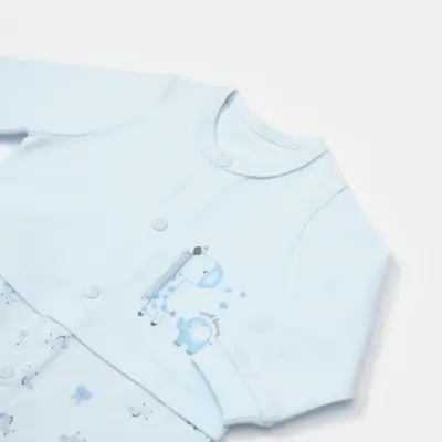 Bibaby Unisex Salopet Sweet Friends Mavi (1)