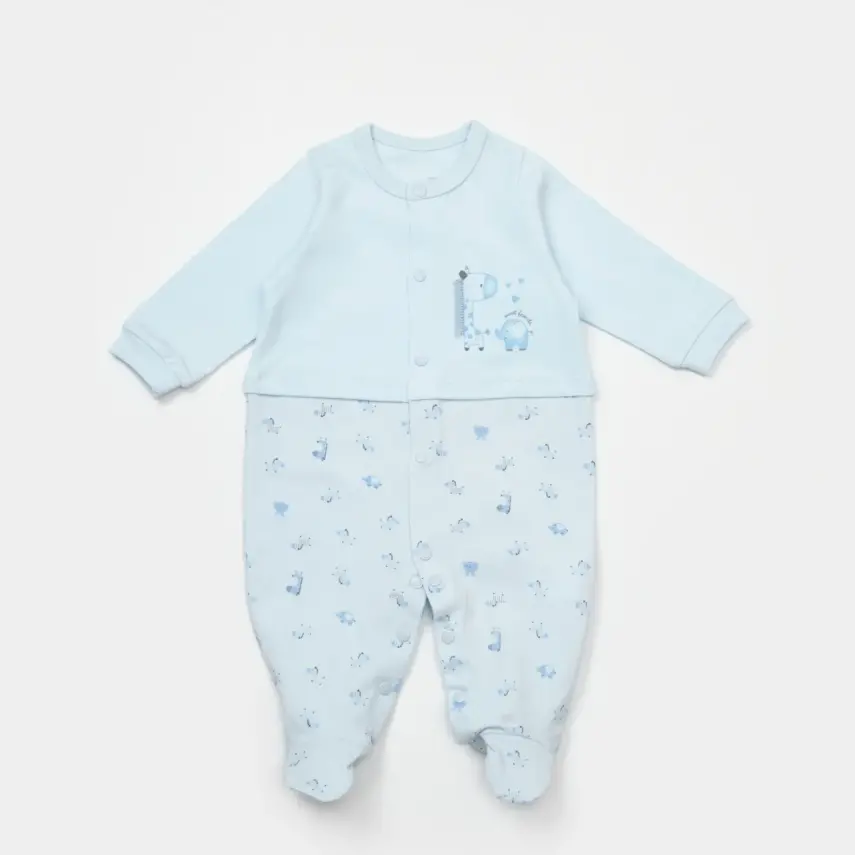 Bibaby Unisex Salopet Sweet Friends Mavi - 1