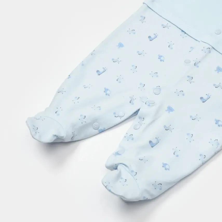 Bibaby Unisex Salopet Sweet Friends Mavi - 4