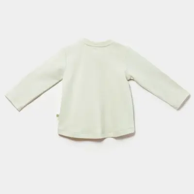 Bibaby Unisex Sweat Biorganik Tiny Birds Ekru Yeşil - 7