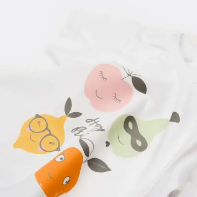 Bibaby Unisex T-Shirt Bimini The Fruit Beyaz - 8