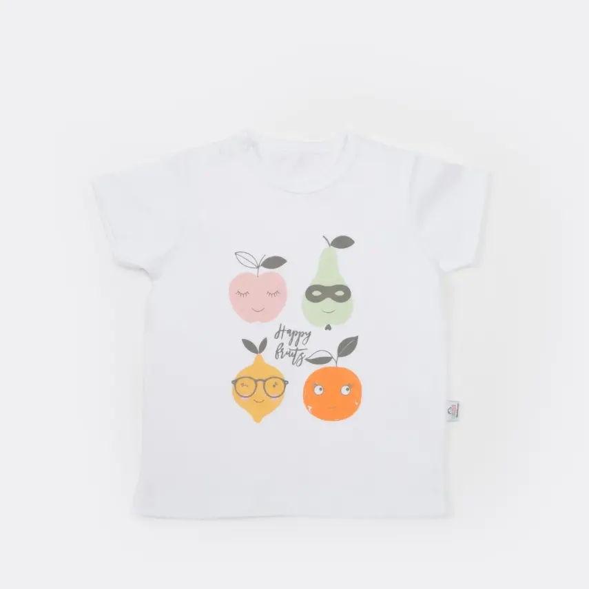 Bibaby Unisex T-Shirt Bimini The Fruit Beyaz - 1