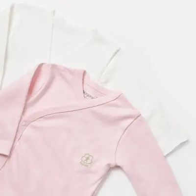 Bibaby Unisex Zıbın İç Dış Organik Nature Pembe (1)