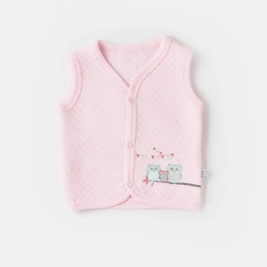 Bibaby Yelek Kapitone Smile Colors Pembe - 1