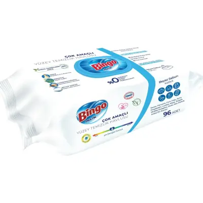 Bingo Yüzey Temizlik Havlusu Beyaz Sabun 96lı