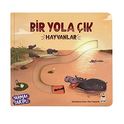 Bir Yola Çık Hayvanlar Parmak Takipli Kitap