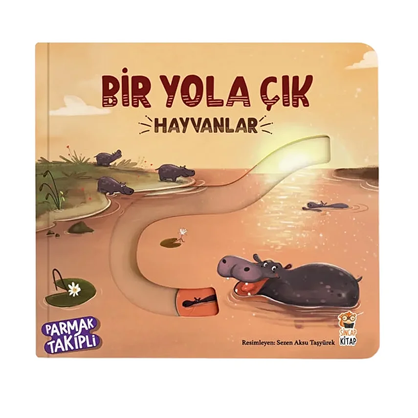 Bir Yola Çık Hayvanlar Parmak Takipli Kitap - 1