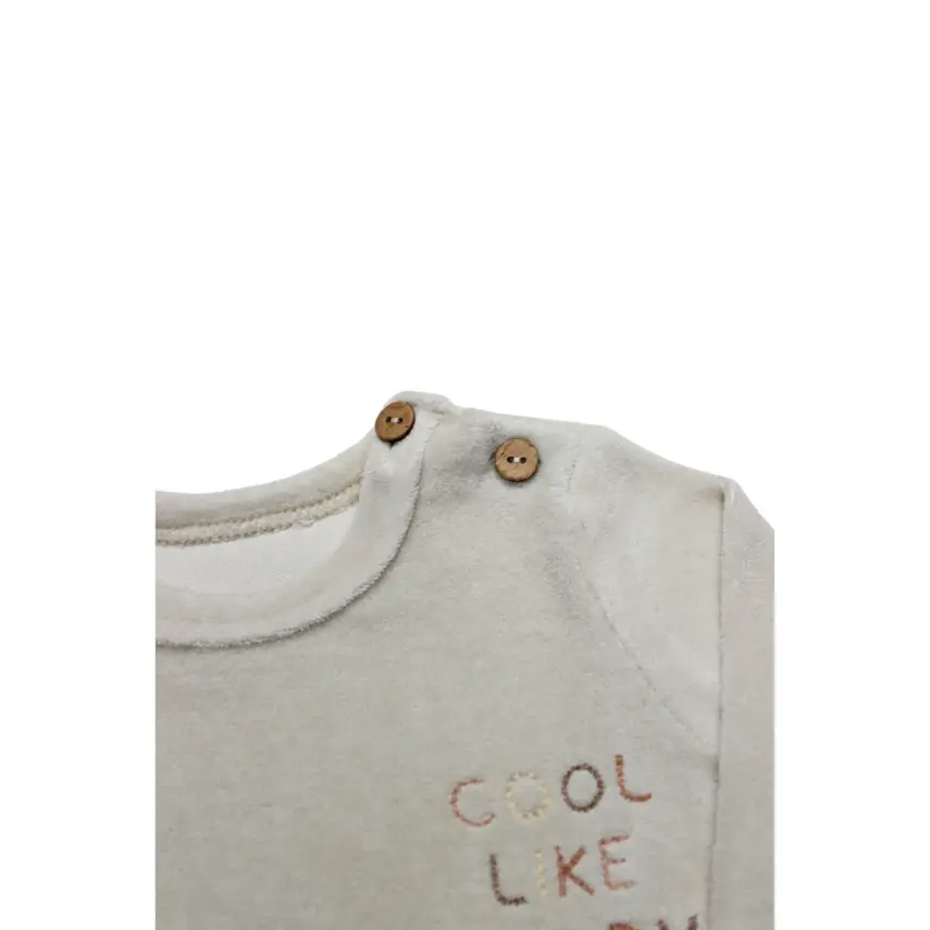 Bistyle 2li Takım Kadife Cool Daddy Bej - Mint - 3