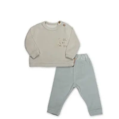 Bistyle 2li Takım Kadife Cool Daddy Bej - Mint - 7