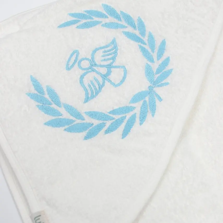 Bistyle Bebek Havlu Luluco Angel 75x75cm Ekru Unisex - 2
