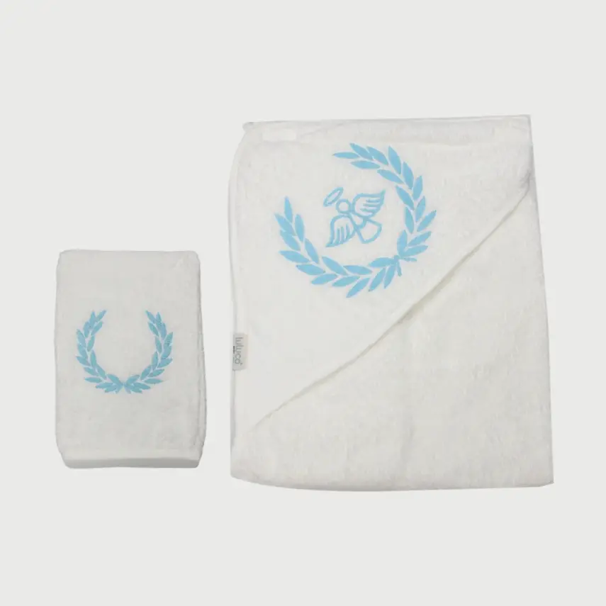 Bistyle Bebek Havlu Luluco Angel 75x75cm Ekru Unisex - 1