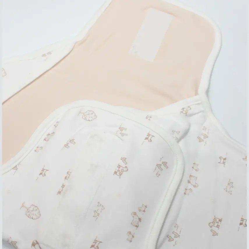 Bistyle Bel Destekli Kundak Curly Lamb Bej - Mavi - Ekru - 2