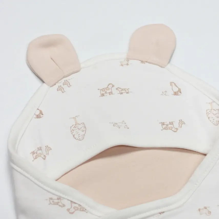 Bistyle Bel Destekli Kundak Curly Lamb Bej - Mavi - Ekru - 3