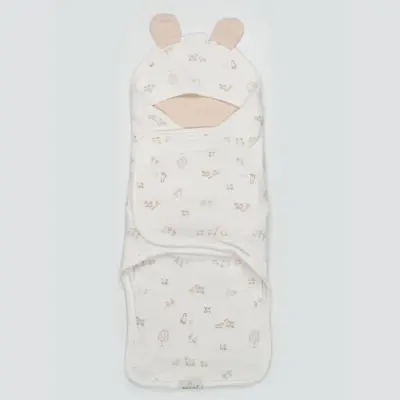 Bistyle Bel Destekli Kundak Curly Lamb Bej - Mavi - Ekru