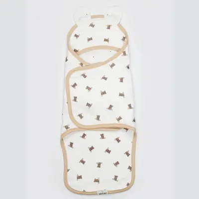 Bistyle Bel Destekli Kundak I am So Bear Bej - Ekru