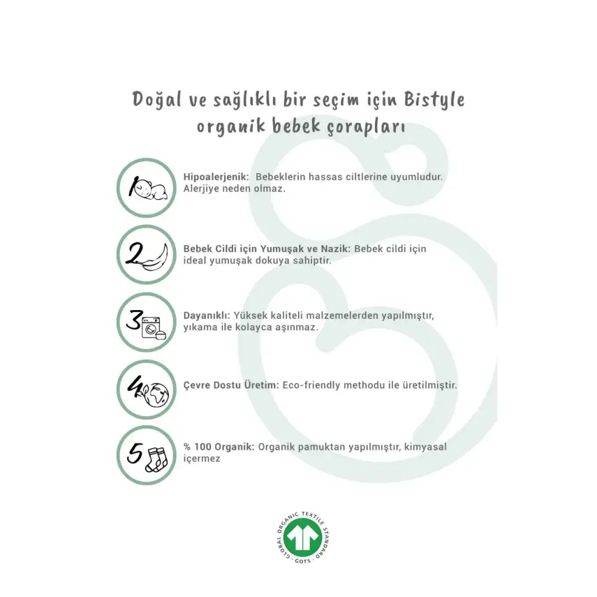 Bistyle Çorap Külotlu Kaymaz Penye Basic Beyaz - 4