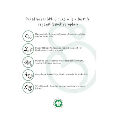 Bistyle Çorap Külotlu Kaymaz Penye Basic Beyaz - 12