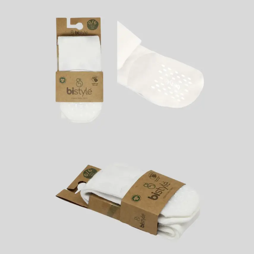 Bistyle Çorap Külotlu Kaymaz Penye Basic Ekru - 3