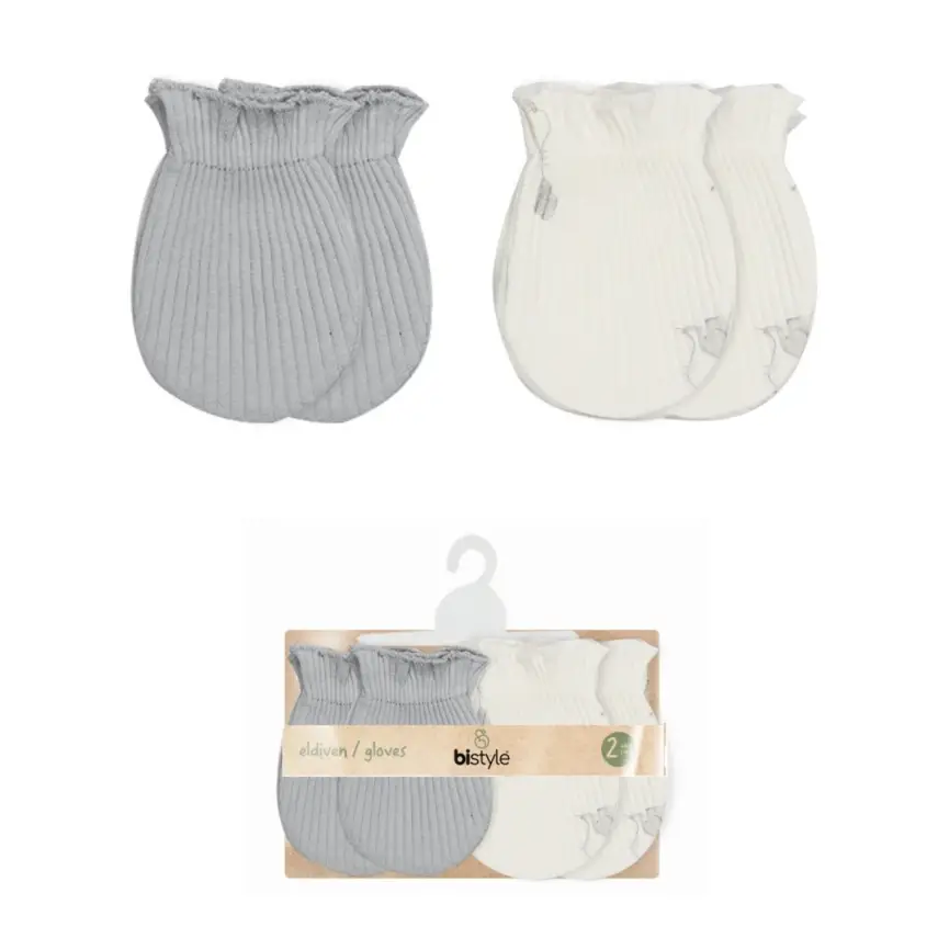 Bistyle Eldiven 2li Flying Elephant Ekru - Gri - 1