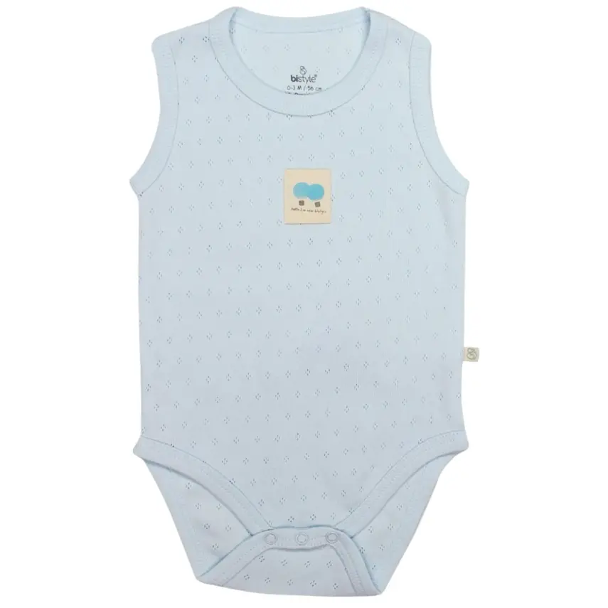 Bistyle Erkek Atlet Body I Love Blue Mavi - 1