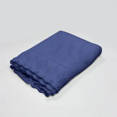 Bistyle Erkek Battaniye Triko Knitwear Colors İndigo 