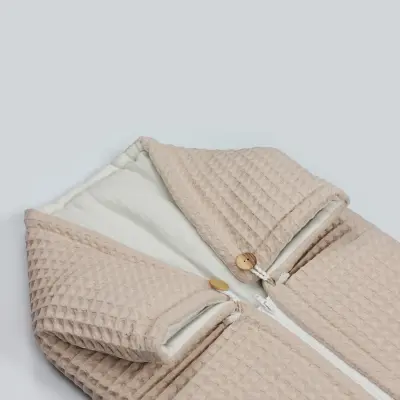 Bistyle Erkek Bebek Battaniye Pike Fermuarlı Natural Life Boy Bej - 5