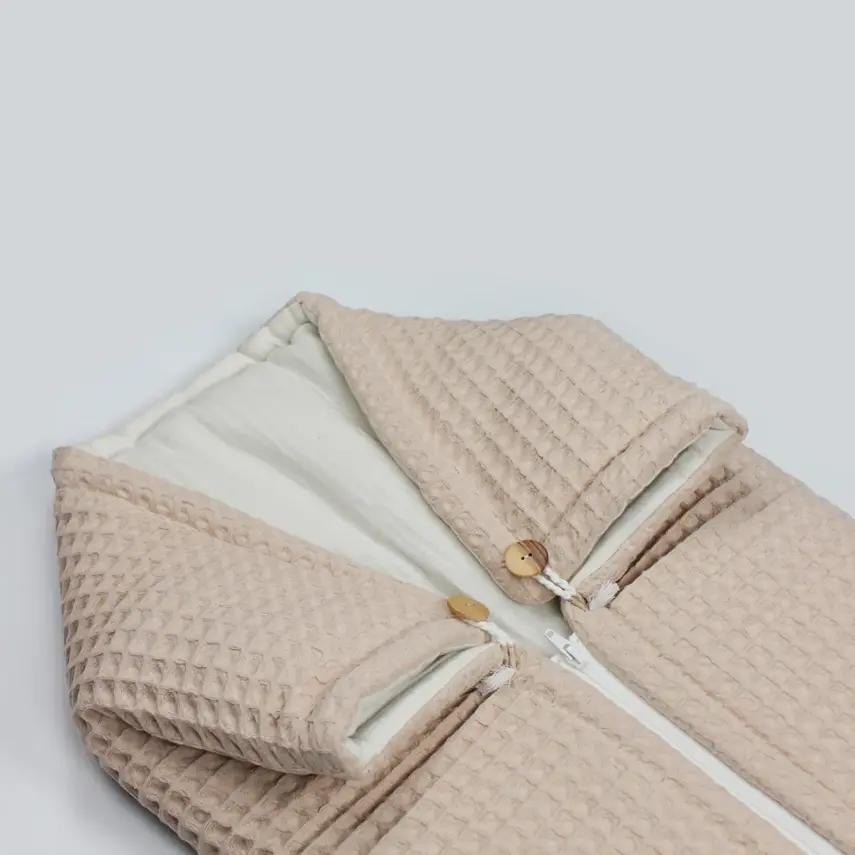 Bistyle Erkek Bebek Battaniye Pike Fermuarlı Natural Life Boy Bej - 5