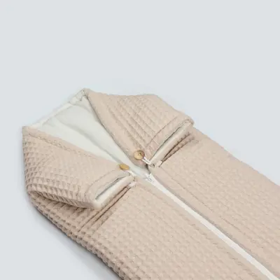 Bistyle Erkek Bebek Battaniye Pike Fermuarlı Natural Life Boy Bej - 7