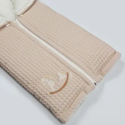 Bistyle Erkek Bebek Battaniye Pike Fermuarlı Natural Life Boy Bej - 9