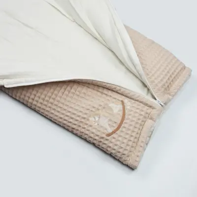 Bistyle Erkek Bebek Battaniye Pike Fermuarlı Natural Life Boy Bej - 8